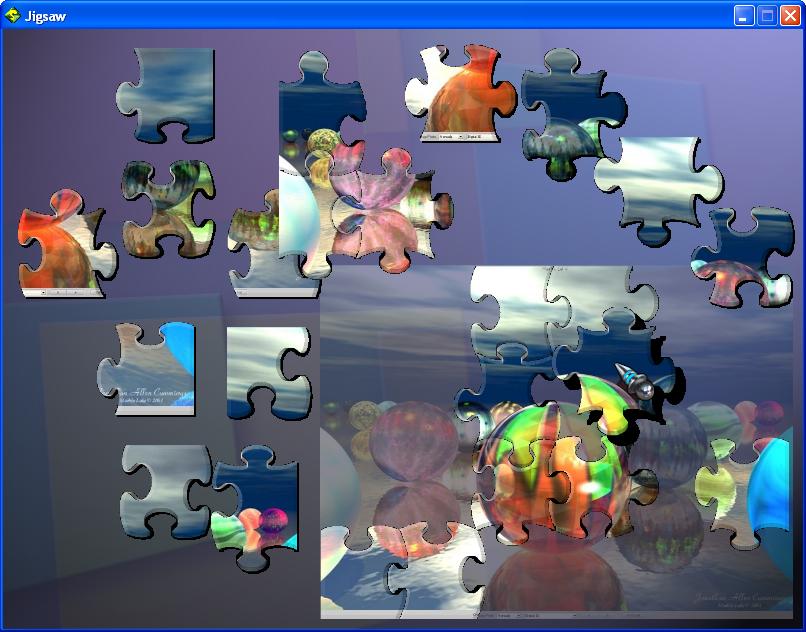 Jigsaw puzzle prototype screenshot
